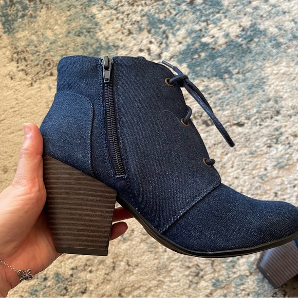 Rampage Denim Booties NEW in Box - Picture 8 of 12